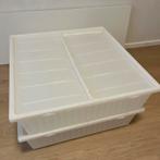 Deux bacs de rangement (sous le lit) - Ikea Gimse, Bricolage & Construction, Casiers & Boîtes, Comme neuf, 50 à 75 cm, Enlèvement