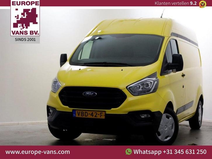 Ford Transit Custom 340 2.0 TDCI 130pk E6 L2H2 Trend Airco/T, Auto's, Bestelwagens en Lichte vracht, Bedrijf, ABS, Airconditioning