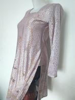 Tunique longue, robe kurta, rose poudré satinée brillante, Enlèvement ou Envoi, Rose