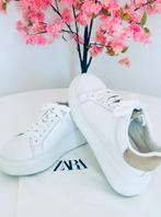 Lederen, witte sporty-chique sneakers ~ zo goed als nieuw, Kleding | Dames, Ophalen of Verzenden, Zo goed als nieuw, Sneakers