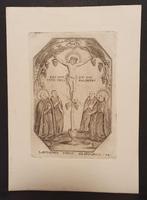 Sanctje Jezus aan kruis Ets/Gravure 1940 Heiligenprent, Verzamelen, Bidprentjes en Rouwkaarten, Verzenden, Bidprentje