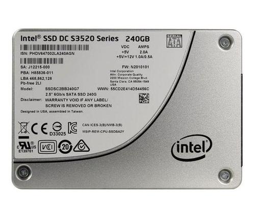 4x Intel DC S3520 240GB SATA 6G SSD OUTLET, Computers en Software, Harde schijven, Gebruikt, Server, Intern, SSD, SATA, Ophalen of Verzenden