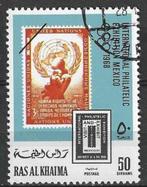 Ras Al Khaima 1969 - Stampworld 327 - Epimex '69 (ST), Timbres & Monnaies, Timbres | Asie, Affranchi, Envoi