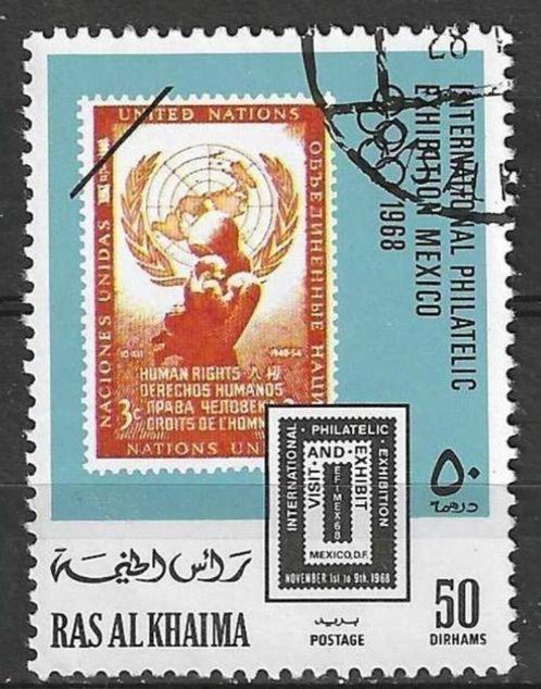 Ras Al Khaima 1969 - Stampworld 327 - Epimex '69 (ST), Postzegels en Munten, Postzegels | Azië, Gestempeld, Verzenden