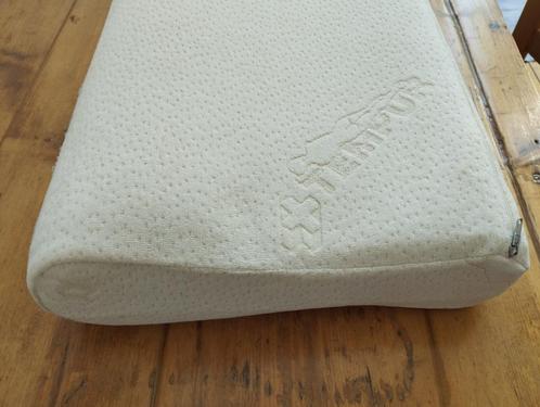 Tempur ergonomisch kussen, Huis en Inrichting, Woonaccessoires | Kussens, Gebruikt, Beige, Ophalen