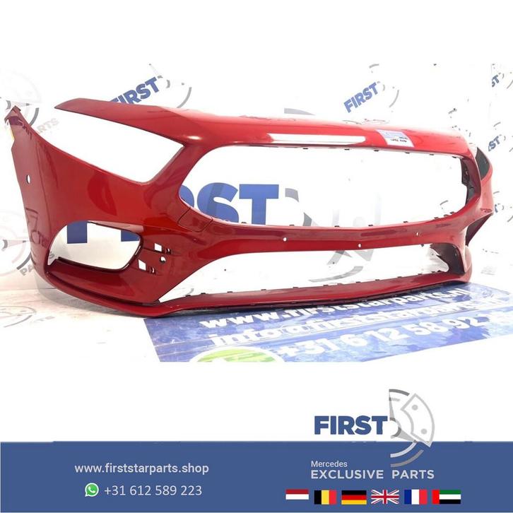 W177 BUMPER ROOD AMG Mercedes A Klasse VOORBUMPER 2018-2024, Auto-onderdelen, Carrosserie, Bumper, Mercedes-Benz, Voor, Gebruikt