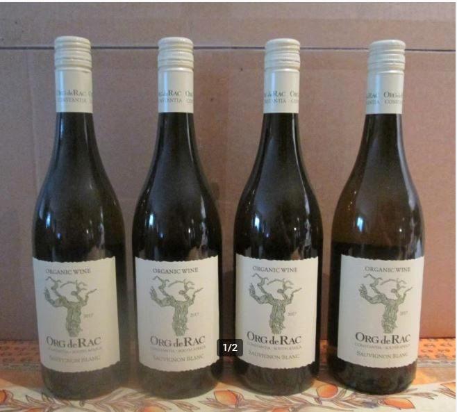 4x Org de Rac - Sauvignon Blanc - Afrique du Sud - 2017, Collections, Vins, Comme neuf, Vin blanc, Afrique, Pleine, Enlèvement ou Envoi