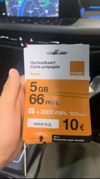 Orange simkaart is al geregistreerd, Telecommunicatie, Prepaidkaarten en Simkaarten, Ophalen, Nieuw, Orange, Simkaart