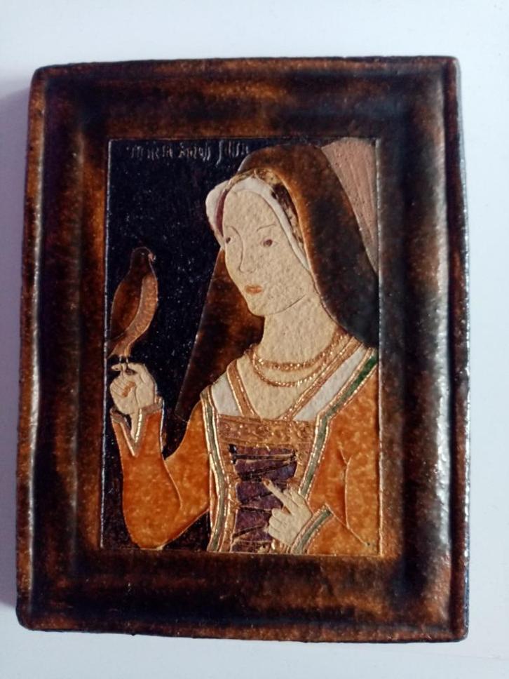 Paire de plaque déco murales céramique by Machteld Van Belle, Antiquités & Art, Antiquités | Céramique & Poterie, Enlèvement ou Envoi