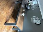 Tafel met eventueel 2 lampen, Huis en Inrichting, Ophalen, Gebruikt, 200 cm of meer, 50 tot 100 cm