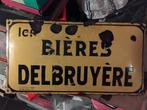 Planche émaillée Bieres Delbruyere année 1926, Enlèvement ou Envoi