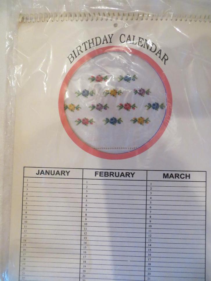 calendrier d'anniversaire - pour une bonne cause - nouveau, Divers, Calendriers, Neuf, Calendrier mensuel, Enlèvement ou Envoi