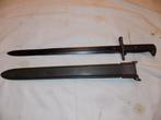 WWII US M1905 bajonet Utica cutlery 1942, Ophalen of Verzenden, Landmacht, Mes of Dolk