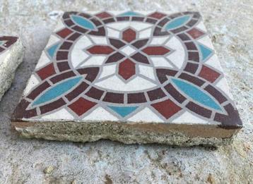 500 authentieke vloertegeltjes, Moins de 20 cm, Carrelage de sol, Enlèvement, Utilisé