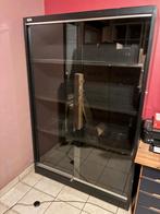 Metalen archiefkast met glazen deuren, Enlèvement, Comme neuf, Métal