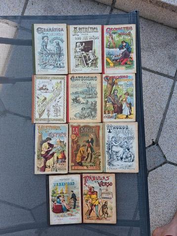 Set van 11 oude Spaanse boeken S.Calleja Fernandez beschikbaar voor biedingen