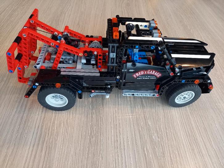 Lego Technic 9395 – Pick-up Sleepwagen + Motorset, Kinderen en Baby's, Speelgoed | Duplo en Lego, Zo goed als nieuw, Lego, Complete set