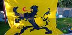Vlaamse Leeuw vlag 300 x 350 cm , volledig ingestikt , topkw, Diversen, Vlaggen en Wimpels, Ophalen of Verzenden, Gebruikt