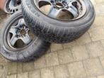 4 velgen met 2 winterbanden 205/55 r16, Auto-onderdelen, Banden en Velgen, Ophalen, Gebruikt, Velg(en), 16 inch