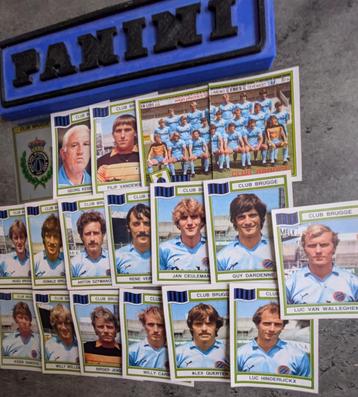PANINI FOOTBALL 84 CLUB BRUGGE  18 STICKERS 1984 beschikbaar voor biedingen