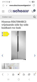 Amerikaanse koelkast te koop, Elektronische apparatuur, Koelkasten en IJskasten, Ophalen, Zo goed als nieuw, Met aparte vriezer