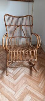 Bamboe / Rotan schommelstoel, Antiek en Kunst, Ophalen