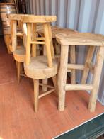 3 types différents de tabourets et tabourets de bar en bois, Maison & Meubles, Comme neuf, Enlèvement ou Envoi