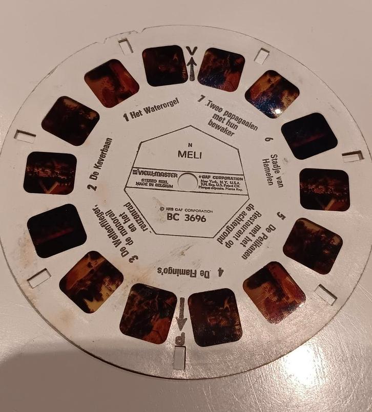 Meli view master schijfje, Antiek en Kunst, Antiek | Keramiek en Aardewerk, Ophalen of Verzenden