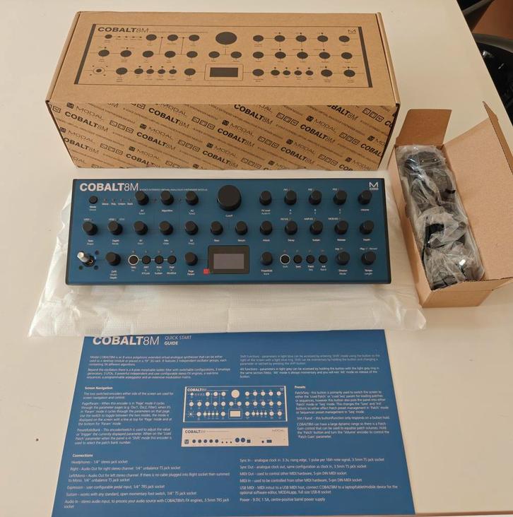Modal Cobalt 8M VA Synthesizer - Z.G.A.N. in verpakking!, Muziek en Instrumenten, Synthesizers, Zo goed als nieuw, Roland, Met midi-aansluiting