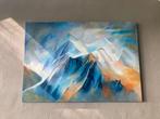 Peinture à l'huile "montagnes", Ophalen
