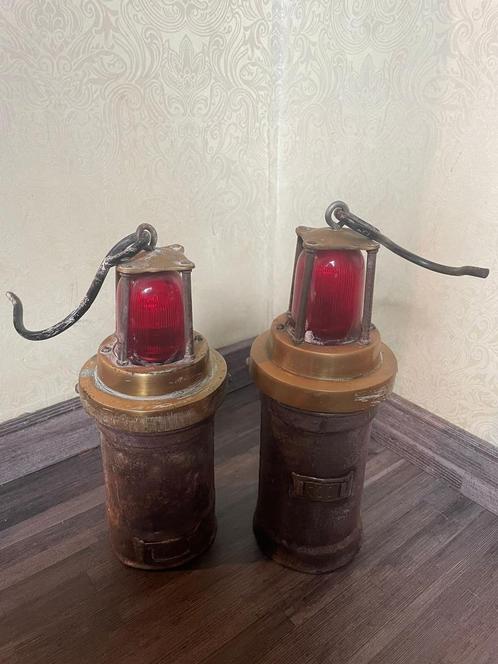 2 echte oude mijnwerkerlampen uit regio limburg, Antiek en Kunst, Antiek | Gereedschap en Instrumenten, Ophalen