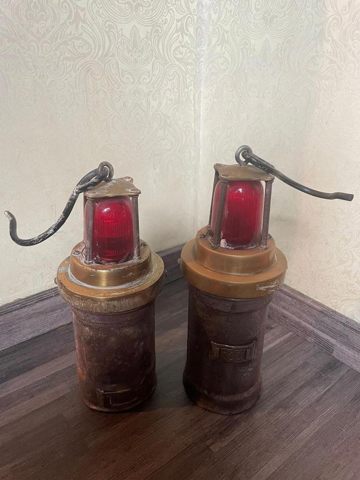 2 echte oude mijnwerkerlampen uit regio limburg, Antiek en Kunst, Antiek | Gereedschap en Instrumenten, Ophalen