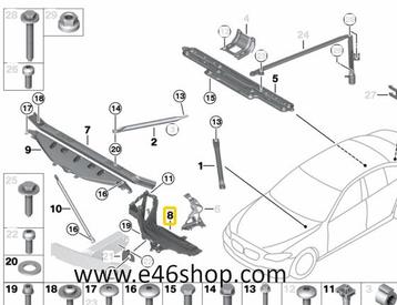 STEUN RECHTSVOOR  BMW  5" F07 OE 51647200778 NIEUW  beschikbaar voor biedingen