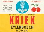 Bieretiket België : Eylenbosch Schepdaal kriek Rodea, Envoi, Neuf, Autres types, Autres marques