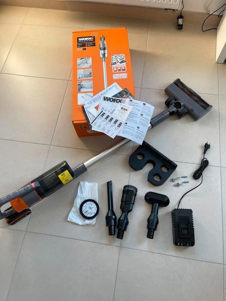 Worx  snoerloze Steelstofzuiger, Electroménager, Aspirateurs, Aspirateur, Enlèvement ou Envoi