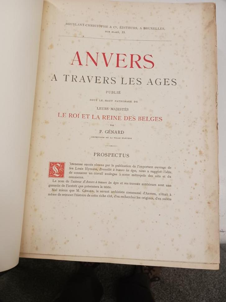 Anvers à travers les âges, Boeken, Geschiedenis | Nationaal, Ophalen of Verzenden