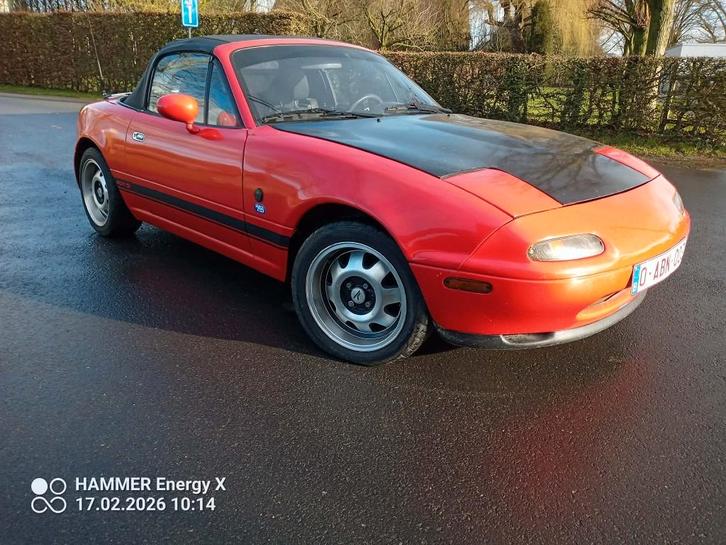 Mazda MX-5 NA bj 1990, Autos, Mazda, Particulier, MX-5, Essence, Cabriolet, 2 portes, Boîte manuelle, Rouge, Noir, Propulsion arrière
