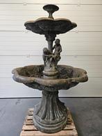 Bronzen prachtige nog zwaar gegoten fontein met charme koopj, Tuin en Terras, Waterpartijen en Fonteinen, Overige materialen, Gebruikt
