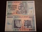 CENT QUINS TILLIONS DE DOLLARS NUMÉROTÉS Zimbabwe, Envoi, Zimbabwe, Billets en vrac