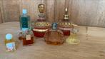 Lot parfum flesjes oud glas boom handpainted Belgium, Antiek en Kunst, Ophalen