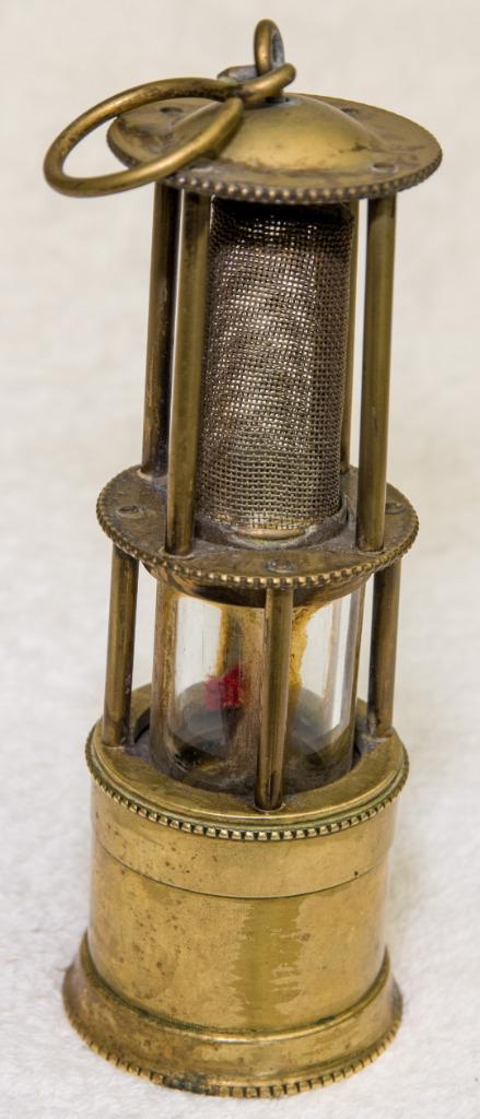 Rare petite lampe de mineur en laiton, Antiek en Kunst, Antiek | Brons en Koper, Ophalen of Verzenden