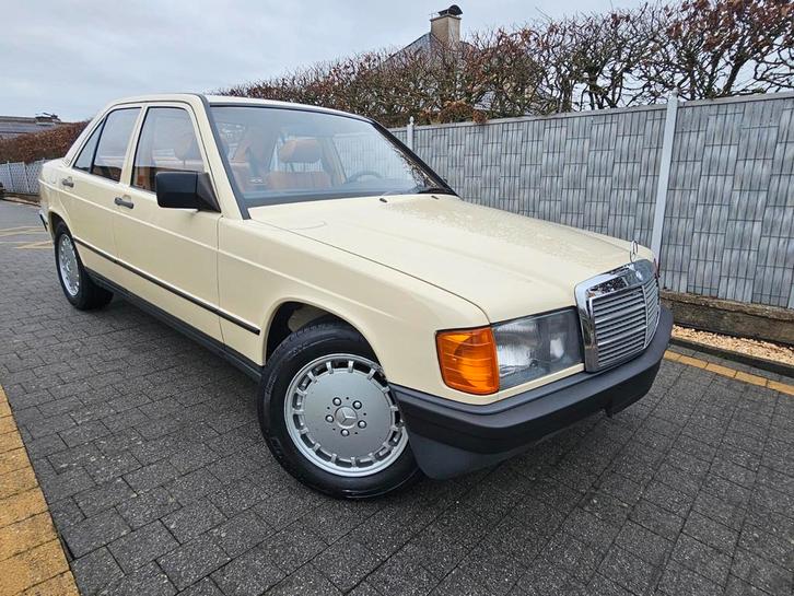 Mercedes 190E 2.0 Automaat 06/1987 1ste eigenaar, Auto's, Oldtimers, Particulier, ABS, Centrale vergrendeling, Elektrische buitenspiegels