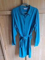 Jurk met lange mouwen turquoise maat 44, Blauw, Maat 42/44 (L), Ophalen of Verzenden, Knielengte