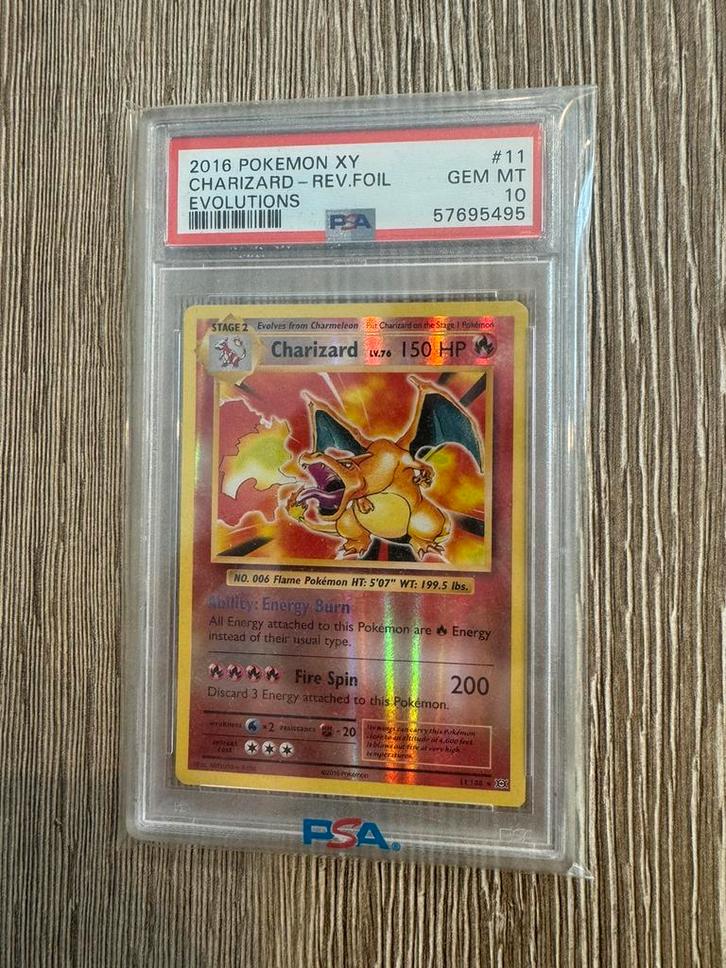 Charizard XY Rev Foil #11 PSA10 Pokemon Kaart, Hobby en Vrije tijd, Verzamelkaartspellen | Pokémon, Nieuw, Losse kaart, Foil, Ophalen