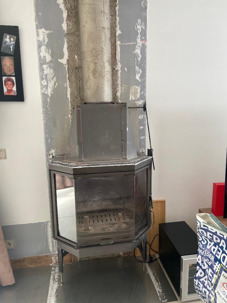 HOUTHAARD, Huis en Inrichting, Kachels, Gebruikt, Inbouw, Houtkachel, Hout, Ophalen