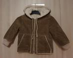 MANTEAU COURT CHAUD VELOURS BRUN DOUBLÉ 18M TAILLE 92 = 18M, Enlèvement ou Envoi, Comme neuf, Garçon ou Fille, Manteau