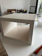 Kleine witte salontafel „Lack”, Huis en Inrichting, Ophalen, Gebruikt, Vierkant