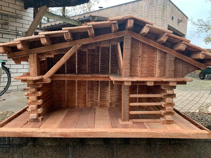 Handgemaakte kerststal, Diversen, Kerst, Nieuw, Ophalen