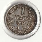 1 frank zilver 1904 Leopold 2 A++++, Zilver, Ophalen of Verzenden, Zilver
