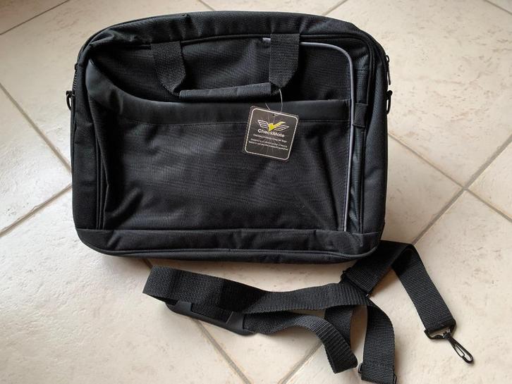 Nieuwe laptoptas met dubbele rits 15", Computers en Software, Laptoptassen, Nieuw, Aktetas, 15 inch, Ophalen